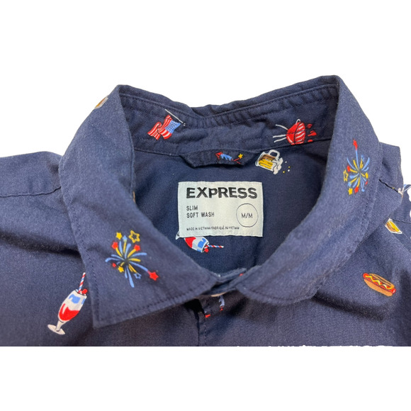 Express Men's Button up Shirt Size M (0127) - Picture 4 of 8
